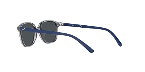 Ray-Ban Junior Kids' RJ9093S Square Sunglasses, Transparent Blue/Dark Grey, 45 mm - image 5
