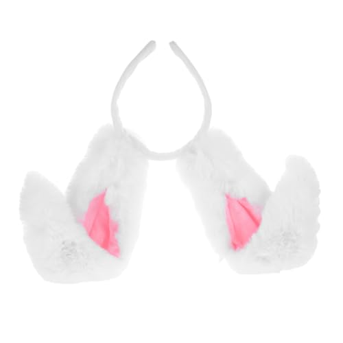 VALICLUD diadema con orejas de conejo pelo juguetes de peluche para accesorio de disfraz accesorios de disfraz diadema de conejo de pascua tocado de orejas de conejo franela