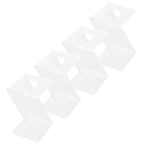 HEMOTON 4pcs Baseball Display Shelf Desktop Sports Equipment Organizer Acrylic Balls Holder