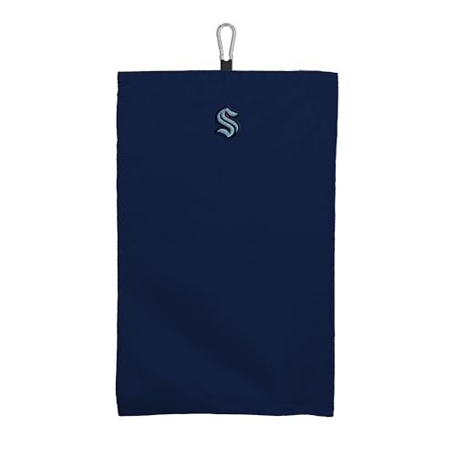 Northwest Seattle Kraken NHL Team Logo Micro Fiber Tri-Fold Golf Towel 16 x 24 Inches