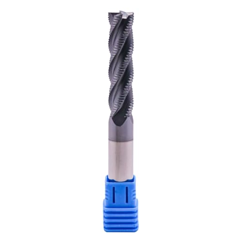 Image of 4 Flute Solid Carbide Long Roughing End Mill(1Pc, 1 /2 inch), ALCrSiN Coated | 35 Helix, 1 /2 inch Cutting Dia, 1 /2 inch Shank Dia, 2 inch LOC, 4 inch OAL, for Milling Alloy Steel, Carbon Steel, Cast Iron