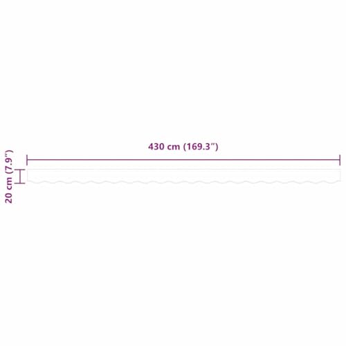Lambrequin polyester résistant de 4,5 m pour store banne de terrasse durable - 8