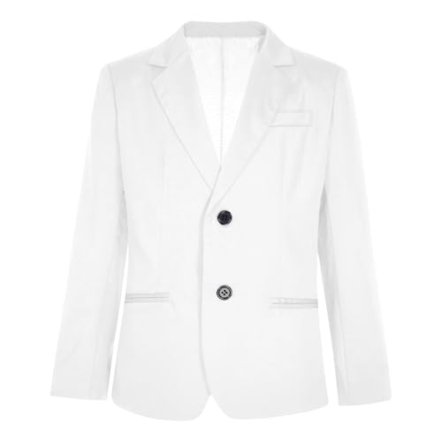 Runhomal Costume Garçon Blazer Veston Mariage 3-14 Ans - Tenue Cérémonie Élégante