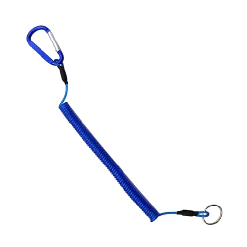 Guojiang 3 cables en espiral con clip de metal, cordón retráctil de 35 cm para alicates, navegación, pesca con mosca