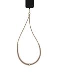 IDEAL OF SWEDEN Verstellbares Kordel-Handyband Beige – Umhängeband Mit Haken, 140 Cm Länge, Universal Patch, Kompatibel Mit Handyhüllen, Aus Recyceltem Polyester