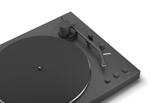 Sony PS-LX3BT, giradischi wireless Bluetooth con riproduzione automatica, audio Hi-Res wireless, trasmissione a cinghia, preamplificatore phono, funzionamento a 2 velocità, coperchio antipolvere