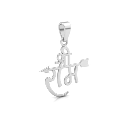 Image of Miss Highness 925 Sterling Pure Silver Pendant for Men & Women, Religious Pendants, Without Chain, Silver Jewellery with Authenticity Certificate, Birthday, Anniversary, Gift for Husband and Boyfriend