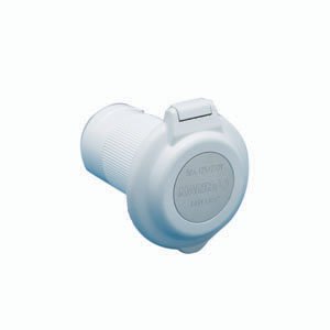 MARINCO 6344EL-BRV - Marinco Easy Lock Inlet, Contoured, 50 Amp, 125/250V, White 6344EL-BRV