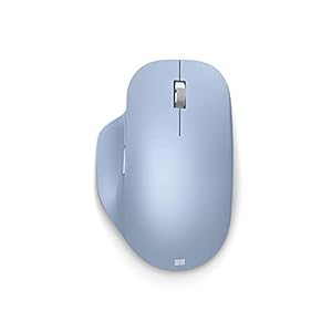 Microsoft Ratón ergonómico Bluetooth, azul pastel (222-00049) (renovado)