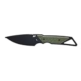 Schrade Outback Fixed Blade with 3CR13 Steel Black Oxide Blade for Outdoor Survival