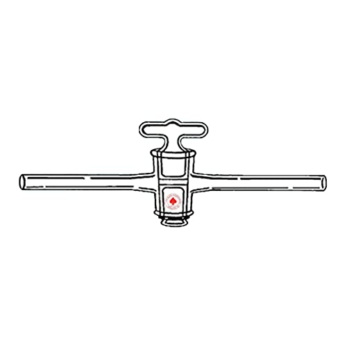 Llave de paso de alto vacío 8206-09 con tapón hueco de precisión de 4 mm