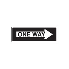 Panneau réfléchissant Brady 103715 haute résistance en aluminium One Way droite