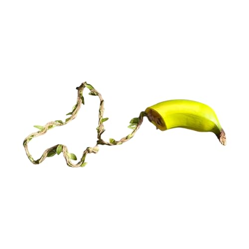 Jumping Spiders Banana Shape Habitat Artificial Nest Shelter Reptiles Enclosure Habitat Decoration Realistic Reptiles Hideaway