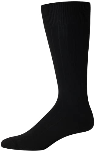 Van Heusen Men's Dress Socks - Lightweight Mid-Calf Crew Dress Socks (14 Packs), Size 6-12.5, All Black #TOP4