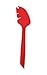 Silicone Spatula ONE Mixer Beater Scraper and Spatula, Cherry Red