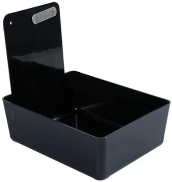 8/Pk Medium Medical Pro Lab Pan Dental Working Lab Pan Plastic with Stainless Steel Clip (Black)