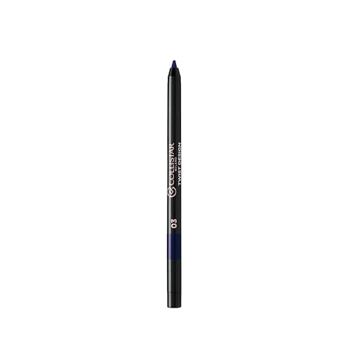 Collistar Twist Design Automatic Eye Pencil, Extra Precision and 24H Hold, Waterproof, No-Transfer, Integrated Sharpener, Precise Stroke, Blue Colour, 0.5 g