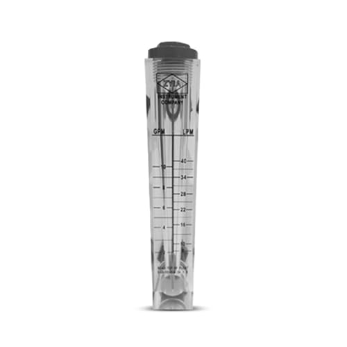 Ozmosis Water Flow Meter 2-10 GPM (8-40LPM) - Panel Mount Rotameter 3/4" MNPT, Durable with High-Pressure Tolerance of 145 psi (1 Mpa), ±4% Accuracy