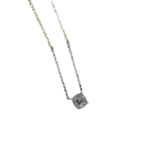 Collier Moissanite 7mm cadeau idéal femme pendentif pierre de joie