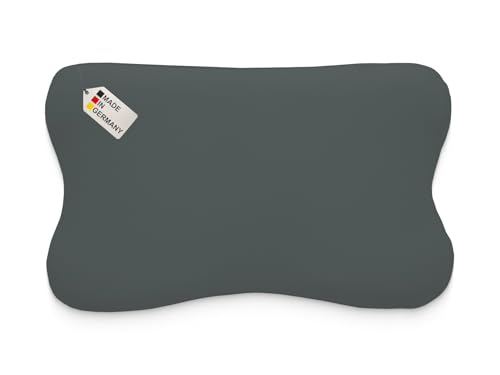 Dukal | Kissenbezug passend für Blackroll Recovery Pillow Kopfkissen | Third of Life Re-Charge und Recovery | smartsleep smart Recovery Pillow | MARTneck Kopfkissen | 30 x 50 cm | Farbe: anthrazit