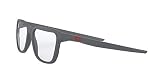 Oakley Okulary przeciwsłoneczne unisex, Satynowa soczewka Light Steel/Demo, 55