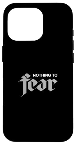 �O���[ �J���[ Nothing To Fear �O���[ �O���t�B�b�N �X�}�z�P�[�X iPhone 16 Pro �p