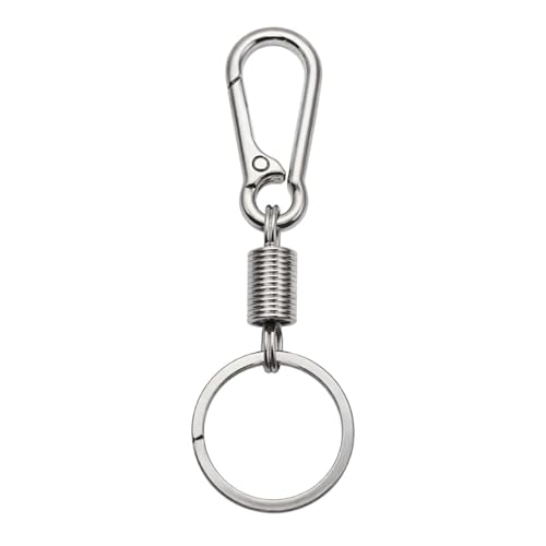 Image of THE MEN THING - Stylish Multicolor Stainless Steel Keychain for Men & Boys (IRON LOOP STEEL)