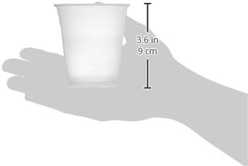 Amazon Basics Plastic Cups, Translucent, 9 Ounce, Pack of 250
