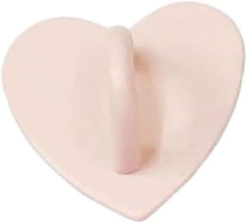 Pink Adhesive Metal Heart Finger Ring Metal Phone Keychain Hooks, Phone Stand Holder Buckle Charms Clasp Accessories Grips
