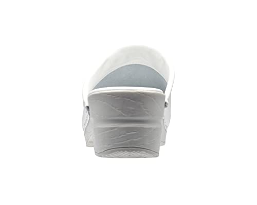 Sanita Sonja PU | Sabots Ouvert | Produit Original Fabriqué à la Main pour Femme | Assise Plantaire de Forme Anatomique avec Mousse Souple | Blanc | 37 EU – vue 3
