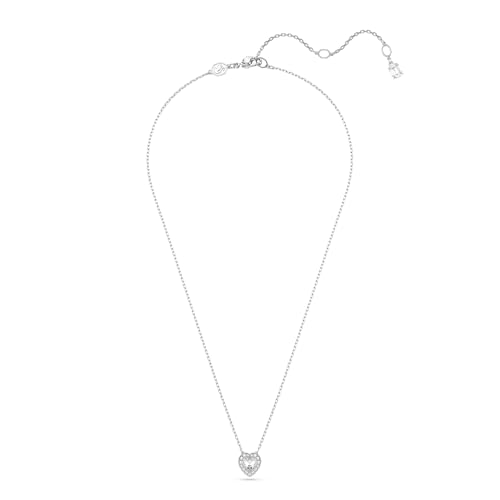 Swarovski Pendente Ariana Grande X, Taglio Misto, Cuore, Bianco, Placcato Rodio - 2