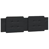HETFTJN Dorm Bed Headboard Tall King Headboard Respaldar De Cama Queen Cabecera De Cama Full - Headboard Cushion Black 72' Faux Leather for College Dorm Bedroom Interior Wall Decor Full Beds