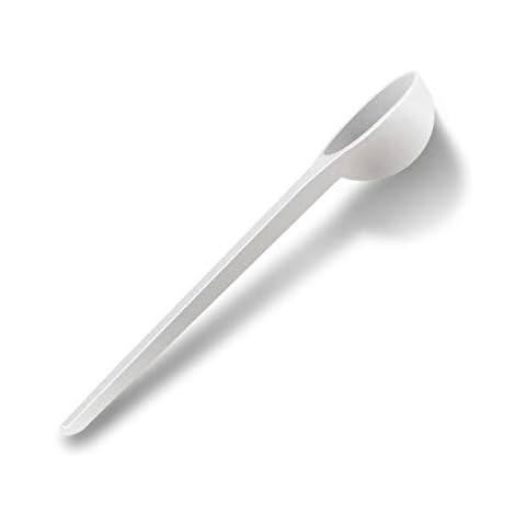 1.5 Gram White Classic Plastic Measuring Spoons Small Plastic Teaspoons for Powders and Granules, Coffee, Pet Food Coffee Scoop Measuring Scoops - Pack of 15 (3 Ml) Cover