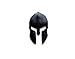 Tactical Freedom - Magwell Metal Decal/Sticker - Molon Labe Spartan Helmet with Scar (Matte Black)
