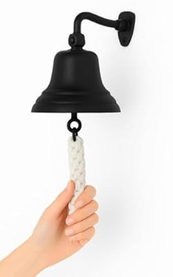 Assorted Collections Accesorios de Bar para Pub en casa Campana de Mano - Campana de Bar montada en la Pared Decoraciones náuticas - Campana Negra única con Sonido Fuerte Ideal para Navidad, Pub 4 | Ya disponible en tu tienda friki favorita! En mundofriki.es!