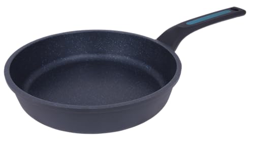 Arcos Thera Sartén Antiadherente de 26 Cm para Inducción, Gas y Vitrocerámica. Sartén de Cocina Mediana de Aluminio Fundido con Mango Ergonómico Extraíble y Apta para Lavavajillas. Color Negro y Azul
