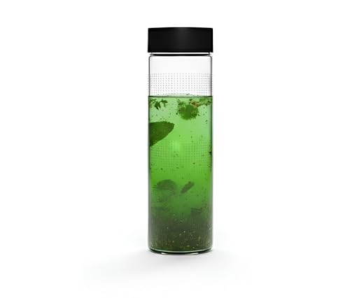 Image of Vency 750ml Glass Fridge Water Bottles | Wide Mouth, Airtight & Leak-Proof Reusable Black Plastic Lids | Juice & Beverage Storage (Set Of 1)