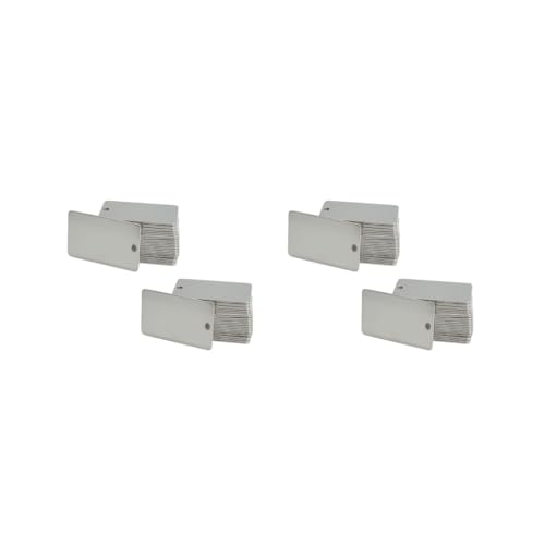 2 set di 50 piastre in metallo con foro per piante, alberi, test serre