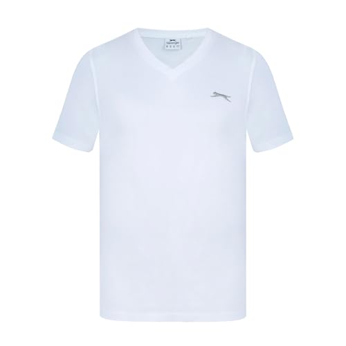 Image of Slazenger Mens V Neck T-Shirt White L