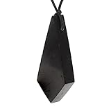 Shungite Pendant Crystal Necklace: Guaranteed Authentic Highest Quality Russian Natural Healing Stone from Karelia - EMF Radiation Protection, Chakra Balancing, Handmade Jewelry, Purification Stones …
