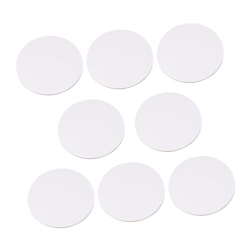 Garneck 8pcs Round Blank Canvas Boards Primed Panels for Acrylic Watercolor Painting Portable for Artists and DIY Crafts