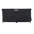 Woodhaven 8 Foot Waterproof Full Cover - Covers 1/2 Cord Woodhaven Outdoor Firewood Rack - Reinforced With Front Open Straps - Keeps Logs Dry (Black)