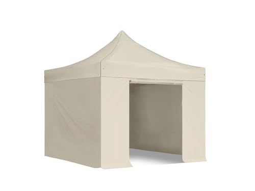 3x3m Pop Up Gazebo with 40mm Hex Frame and Full Sidewalls