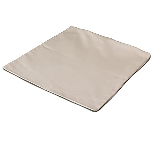 GIRAFFENLAND Organic Percale Ticking 35 x 35 cm with Zip Cover Ideal for Filling Pillows – Insert = Empty Cushion Cover – Contents: 1 Piece