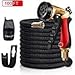 Crenova 100ft Garden Hose Upgraded Expandable Hose with Double Latex Core, 3/4 Solid Brass Connector, Expanding Water Hose with 7 Function Metal Spray Nozzle