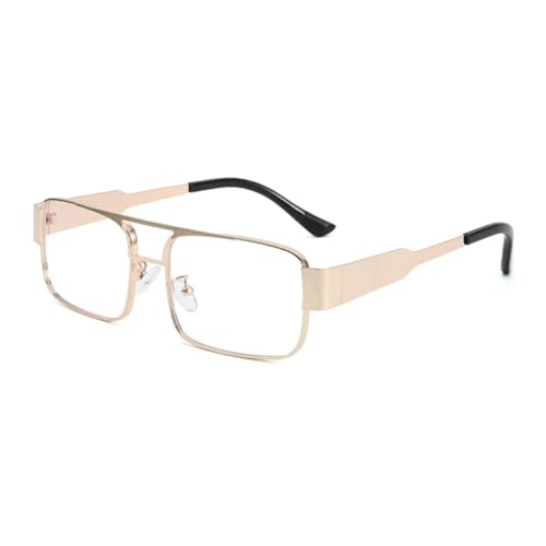 Lunettes de soleil en métal anti-éblouissement de luxe UV400 mixtes