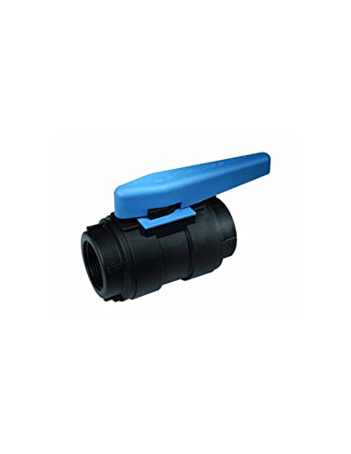 Vanne anti-retour TD Boule KS Tru-Design 1/2" levier bleu pour plomberie de bateau