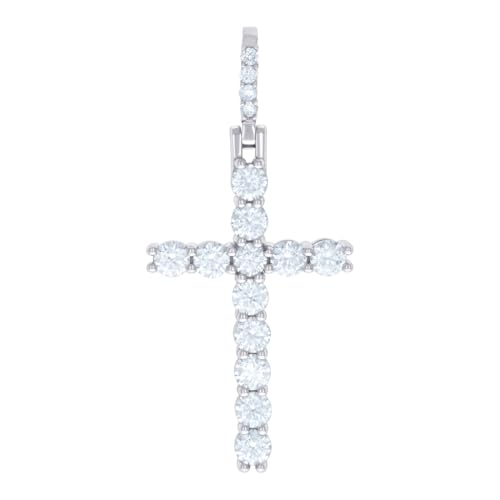 Pendentif croix moissanite argent 925 homme cadeau idéal