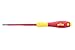 Wiha Tools Ins Screwdriver, Slotted, 1/8x4 in, Round, Red and Black, One Size (32012)