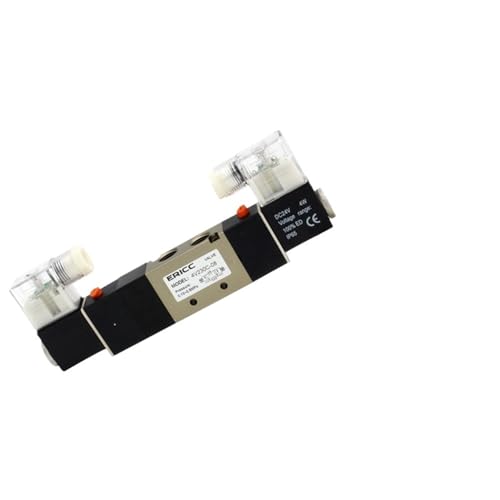 Électrovanne 4V230-08 triplement positionnée normalement fermée DC24V avec raccords - 2